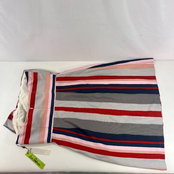 Sam Edelman Strapless Bow Mini Dress Womens Size 10 Multicolor Striped NWT - Picture 8 of 14